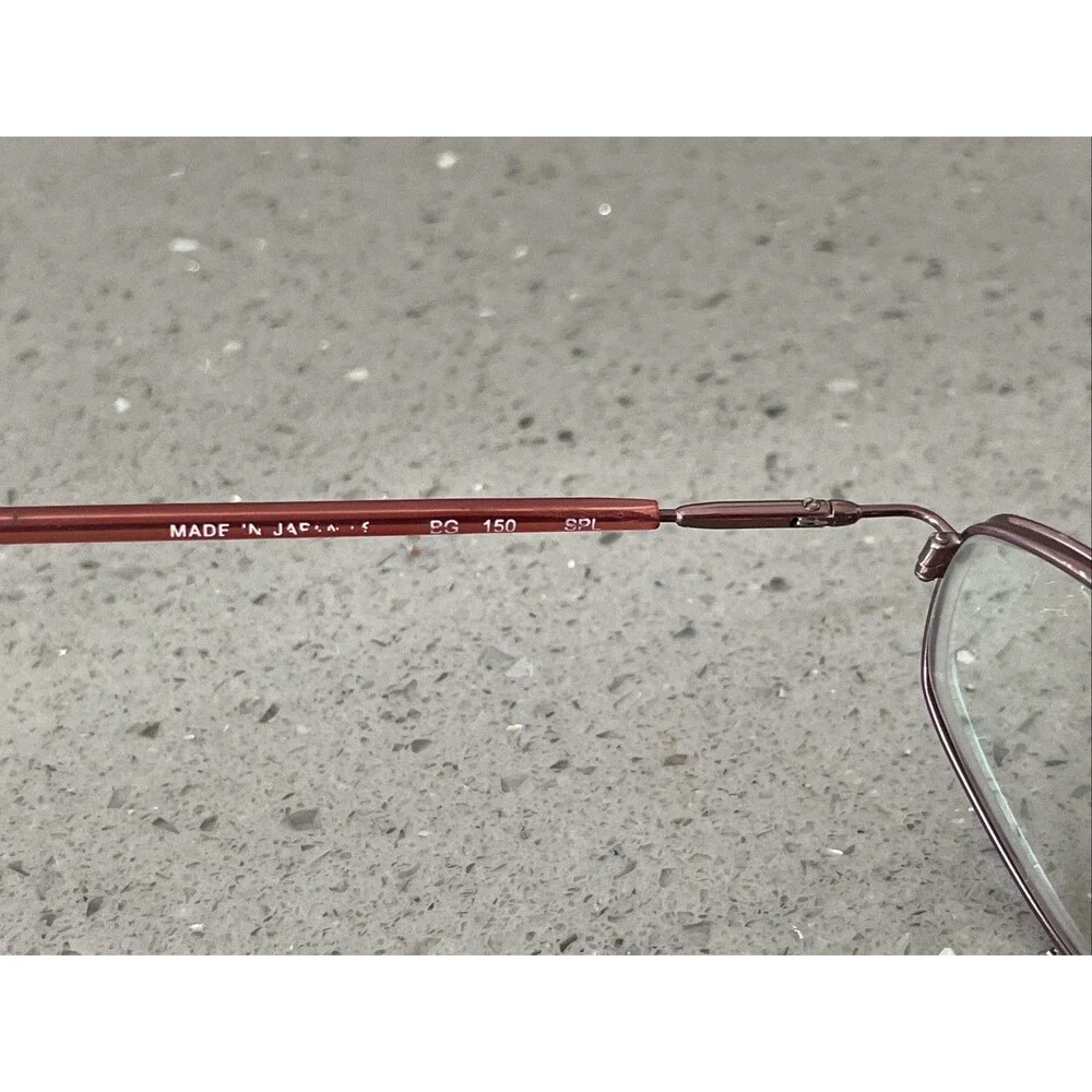 BCBG Maxazria Eyeglasses Frames ONLY BG SPL 50 49-17-140mm Japan full rim rose